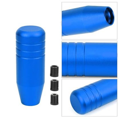 3.5inch Aluminum Alloy Shift Knob, Heavy Duty Car Gear Lever Stick Shifter Handle fit Most Automatic Manual Vehicle Blue - color: Blue, size: 9cm