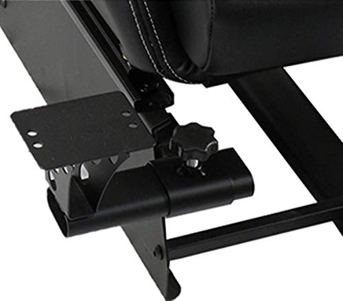 Dshot Racing Wheel Stand with seat Driving Seat Racing Simulator Cockpit Recliner with Gear Shift Mount for PS4, PS3, Xbox One, Xbox 360, Logitech, Thrustmaster