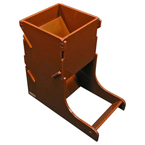 LITKO Dice Tower | TTRPG & Board Games | Brown | Contains rolls, no dice off the table | Fits 16-25mm D6 & polyhedral sets | 5in tall | Laser-cut acrylic | Assembly required - color: Brown