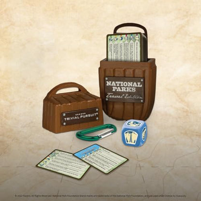 USAopoly Trivial Pursuit: National Park 100th Anniversary | Celebrating the National Park Service Centennial | 600 Trivia Questions & Fun Facts | Perfect Trivial Pursuit Travel Game for Families | lawn-game-equipment