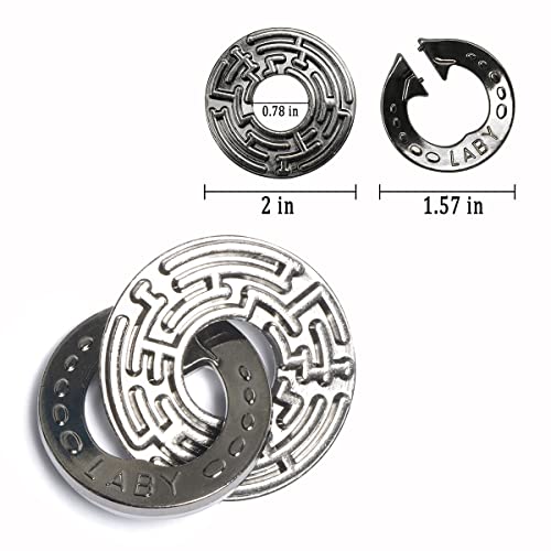 MHY 3 Pieces Large Size Brain Teasers Metal Puzzles，Cast Puzzle Game Toys，IQ Educational Box for Teens，3D Highly Difficult Adult Puzzles - color: G-3pcs Delta Set