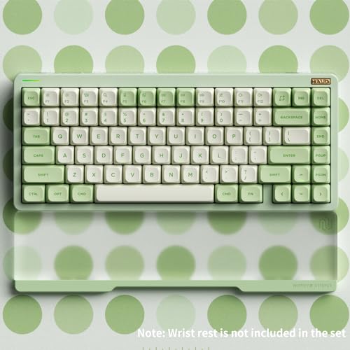 nuphy Halo75 V2 Mechancial Gaming Kyeboard,75% Wireless Hot Swappable Bluetooth Keyboard,83 Kyes RGB Backlit Keyboard,Support Bluetooth/2.4GHz/USB-C (Green, Mint (37gf)) - color: Green, size: Mint (37gf)