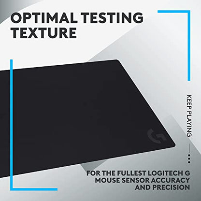 Logitech G840 XL Cloth Gaming Mouse Pad (900x400x3) - Black | Cloth material, 0.12 in thin, stable, performance-tuned surface - size: XL, style: Cloth