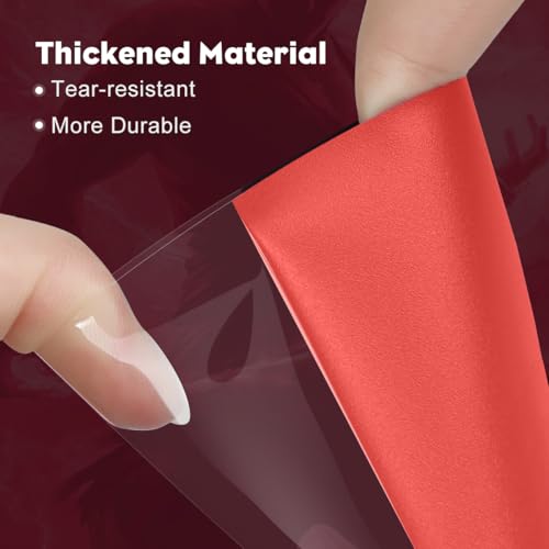 Fury Red MTG Card Sleeves, Hypttior Dual Matte Textured 100 Card Sleeve with 100 Inner Sleeves for Standard Card, MTG, PKM, Baseball Card, Sports Cards - color: Fury Red