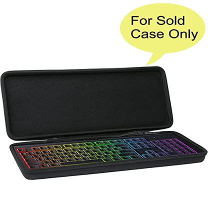 co2CREA Hard Case for Razer Cynosa Chroma/Cynosa V2/Ornata V2 | Blackwidow V3 Pro/Blackwidow V3 /Huntsman Elite/Huntsman V2 Analog Gaming Keyboard Compatibility, Travel Case Replacement - size: for Full Size Keyboard