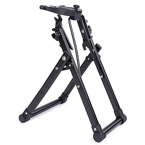Haofy Bicycle Wheel Truing Stand Aluminum Alloy 25 27 Inch Adjustable Wheel Alignment Tool Foldable Frame for Home Garage Bike Repair Shop and Race Event Use