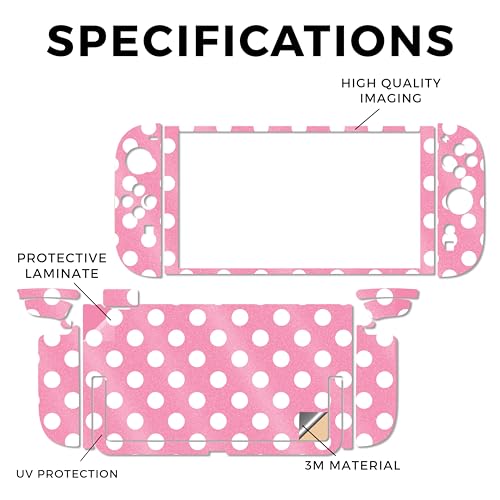 Glossy Glitter Gaming Skin Compatible with Nintendo Switch 2 Console Only - Mini Dots - Premium 3M Vinyl Protective Wrap Decal Cover - Easy to Apply | Crafted in The USA by MightySkins - color: Mini Dots, size: Switch 2 Console Skin Only, style: Glossy Gl