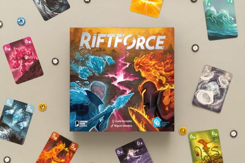 Capstone Games Riftforce Strategy Board Game for 2 Players | Competitive Elemental Duels with Asymmetric Factions, Tactical Depth & Replay Value, Fantasy Tabletop Game | Ages 10+ | 30–45 Min Playtime
