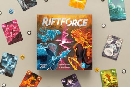 Capstone Games Riftforce Strategy Board Game for 2 Players | Competitive Elemental Duels with Asymmetric Factions, Tactical Depth & Replay Value, Fantasy Tabletop Game | Ages 10+ | 30–45 Min Playtime