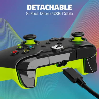 PDP Wired Controller Electric Black for Xbox Series X|S, Gamepad, Wired Video Game Controller, Gaming Controller, Xbox One, Officially Licensed - Xbox Series X - color: Electric Black