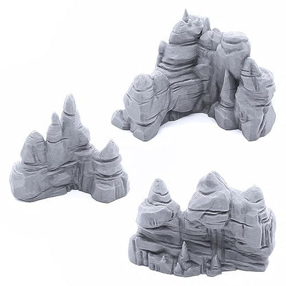 EnderToys Low Grotto Walls - DND Terrain Scenery for Tabletop 28mm Miniatures Wargame