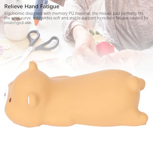 Asixxsix Cute Wrist Rest, PU Ergonomic Keyboard Wrist Rest, Cute Animal Pad Wrist Support for Office, Kawaii Office Supplies, Cartoon Design, Multi Functional (Brown Bear) - size: Brown Bear