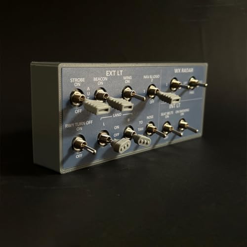 Goekhyrani Flight Simulator Control Panel,.A101 A32x mini Light OVERHEAD Panel for MSFS 2020/2024 - Compatible with Fenix A320 FBW A32NX - Windows Home Cockpit