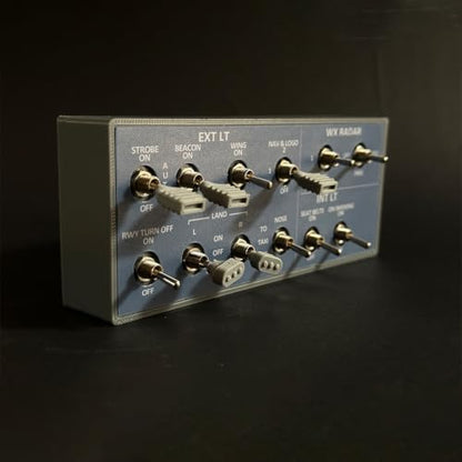 Goekhyrani Flight Simulator Control Panel,.A101 A32x mini Light OVERHEAD Panel for MSFS 2020/2024 - Compatible with Fenix A320 FBW A32NX - Windows Home Cockpit