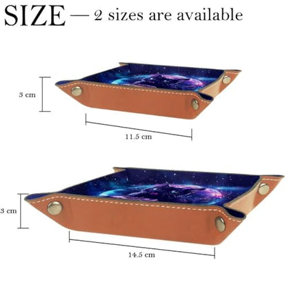 Galaxy Cat Donut Dice Tray Dice Rolling Tray Folding Dice Holder for Dice Games, Like RPG, DND and Other Table Games - color: Multi 10