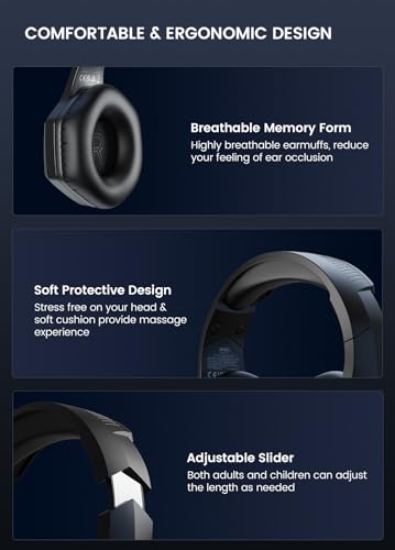 EKSA Wireless Gaming Headset, 2.4GHz USB Gaming Headphones with Microphone for PC, PS5, PS4, Nintendo Switch, 7.1 Surround Sound PC Headset, RGB Light, Ergonomic Design, 3.5mm Wired for Xbox Serie - color: 2.4G wireless + 3.5mm jack black