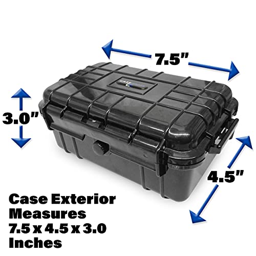 CASEMATIX Graded Card Case Compatible with 6+ BGS 8+ PSA FGS Graded Sports Trading Cards, Waterproof Graded Slab Card Storage Box with Card Carrying Case Impact Absorbing Foam Inserts