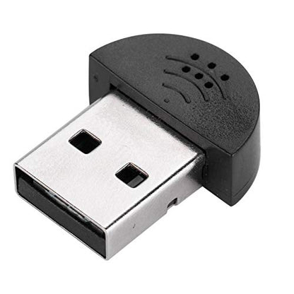 Mini Omnidirectional USB Computer Microphone,2 Meters Range,Plug and Play for Laptop PC, Podcasting, Gaming,Conference, Livestream, Desktop Mic(black)