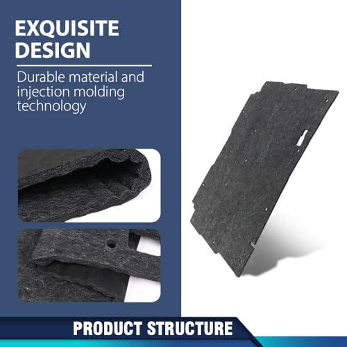 PIT66 Hood Insulation Pad 1/2" with Clips Compatible with Chevy S10 1982-1993, Compatible with Chevy S10 Blazer 1983-1993 - style: 1982-1993 Chevy S10