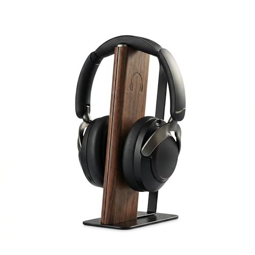 Headphone Stand for Desk, Weighted Base Headset Holder for AirPods Max Sony Bose Beats Sennheiser, Stable Gaming & Studio Earphone Rack, Dark - color: DARK