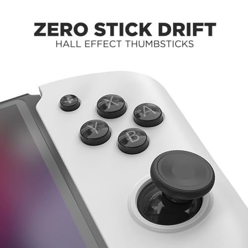 CRKD Nitro Deck - Professional Handheld Controller Deck with Zero Stick Drift for Nintendo Switch and Switch OLED (White) - color: White