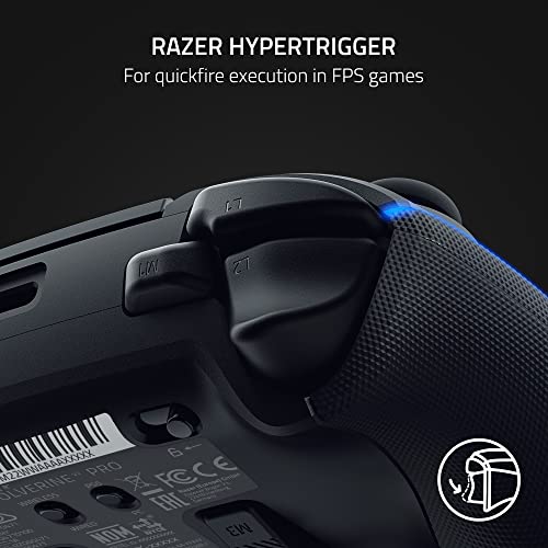 Razer Wolverine V2 Pro Wireless Gaming Controller for PlayStation 5 / PS5, PC: Mecha-Tactile Action Buttons - 8-Way Microswitch D-Pad - HyperTrigger - 6 Remappable Buttons - Chroma RGB - Black - color: Black