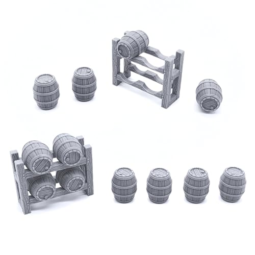 Tavern Bar Furniture Set - DND Terrain - Tabletop RPG Scenery and Wargame Terrain 28mm Miniatures