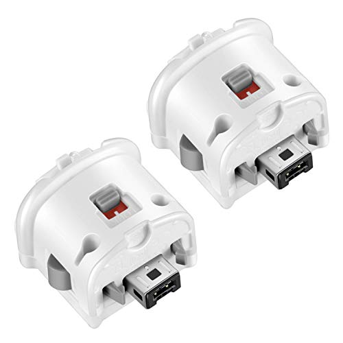 NC Motion Plus Adapter Replacement for Wii Motion Plus Adapter-Sensor Accelerator and Nintendo Remote Controller Compatible (White 2 Pieces/Set) - color: White 2 Pieces/Set