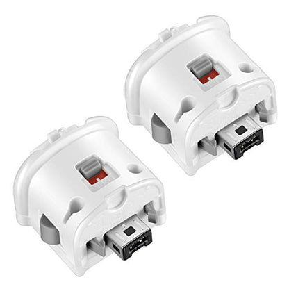 NC Motion Plus Adapter Replacement for Wii Motion Plus Adapter-Sensor Accelerator and Nintendo Remote Controller Compatible (White 2 Pieces/Set) - color: White 2 Pieces/Set