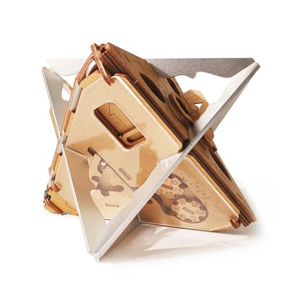 PUZZLE POTATO Anti-Gravity Puzzle Box - 3D Brain Teaser Puzzle for Adults - Wooden Treasure Chest - Money Puzzle Box for Cash Gift - Escape Room Game (Metal) - color: Anti-gravity (Metal)