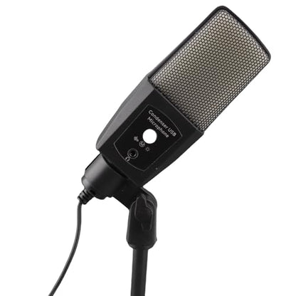 Fabater Gaming USB Microphone with RGB Light for Streaming Podcasting and Recording in Aluminum Alloy, 1 X Stand