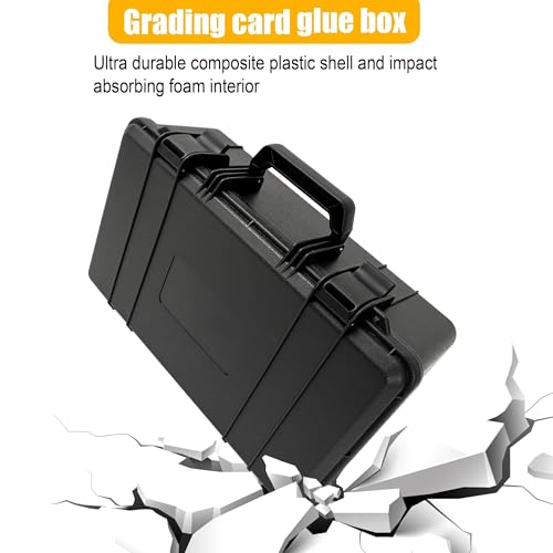 Graded Card Case, Trading Card Storage Box for Card Slab | Graded Card Slab Case - Storage Box for 120+ CSG, BGS, SGC, Top Loaders Graded Sports Trading Cards with 6 EVA Foam - size: XXL (holds 120+ Graded Cards)