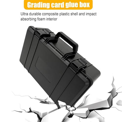 Graded Card Case, Trading Card Storage Box for Card Slab | Graded Card Slab Case - Storage Box for 120+ CSG, BGS, SGC, Top Loaders Graded Sports Trading Cards with 6 EVA Foam - size: XXL (holds 120+ Graded Cards)