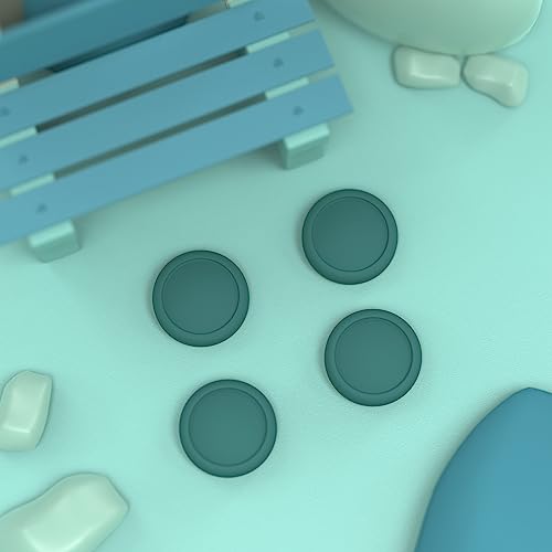 eXtremeRate PlayVital Switch Joystick Caps， Thumbstick Caps, Silicone Analog Cover for Switch Lite & OLED Joycon Thumb Grips - Hunter Green - color: Hunter Green