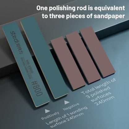 stedi Sanding Sticks, Model Hobby Making Tools, #400#600#800 | 6PCS Polishing Sanding Sticks Tools for Gundam Repairing Plastic Model and Miniature Model (#400*2+#600*2+#800*2) - style: 6PCS(#400*2+#600*2+#800*2)