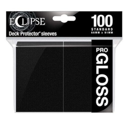 Ultra Pro - Eclipse Gloss Standard Sleeves (100 Pack) - Jet Black - color: Jet Black