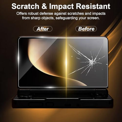 Screen Protector Compatible with AYN THOR Handheld Console- Tempered Glass for Dual Screens, Scratch-Resistant & High-Definition (Upper screen + lower screen)