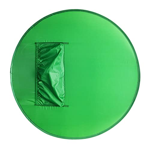Portable Chair Green Screen Background, 142cm Popping Up Greenscreen Backdrop,Collapsible Chroma Key Kit with Chair Attachment Storage Case for Webcam Video Streaming Gaming Conferencing Webinars
