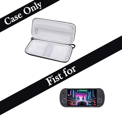 worfty Case for Trimui Smart Pro 5 inch Handheld Game Console - Hard Travel Protective Carrying Storage Bag (Case Only) (Black)