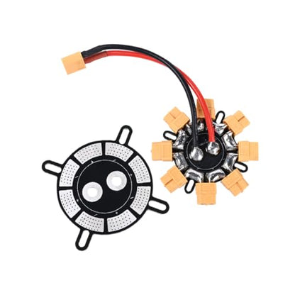 200A Power Distribution Board for Drone PDB with XT60/XT90/AS150 Input 8PCS ESC XT60 Outputs M3 Mounting Compact 50mm Power Hub for FPV Quadcopter Hexacopter (XT60Input PDB 8-in-1) - size: XT60Input PDB 8-in-1