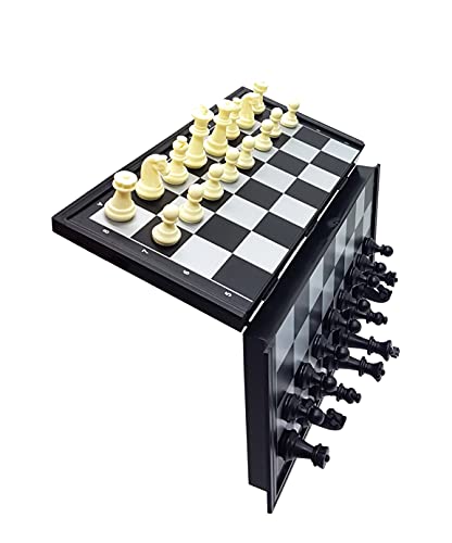 Lexibook, Chessman Classic Chess Game, CGM320 | Magnetic And Foldable Chess Game, 32 pieces, Family game, Black/Grey - style: CGM320