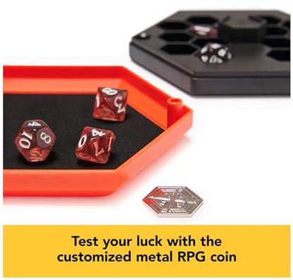 Spin Master Games, Campaign Dice, Premium Dice to Go, Set of Polyhedron Dice for RPG & Board Games, Storage Case, DND Dungeons and Dragons, MTG Magic The Gathering, for Ages 8 & Up - color: Campaign Dice Deluxe