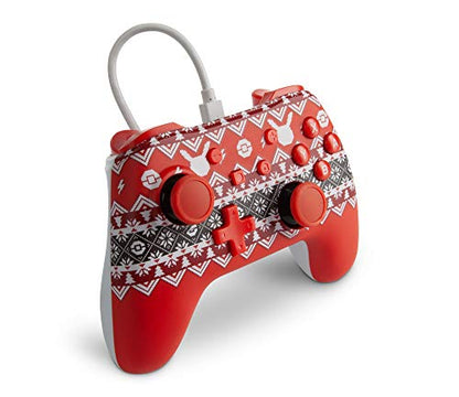 PowerA Wired Controller for Nintendo Switch - Pokémon Holiday Sweater, Gamepad, Game controller, Wired controller, Officially licensed - color: Pokémon Holiday Sweater