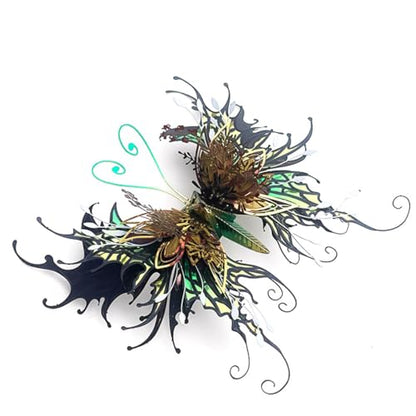 Butterfly 3D Metal Puzzle for Adults, Mechanical Butterfly Metal Model Building Kit, 50+PCS Steampunk Bionic QianYuDie Jigsaw Puzzles Animal, DIY Craft Kit Toy Gift -KIT - style: 50PCS+, KIT Version, Edition 4