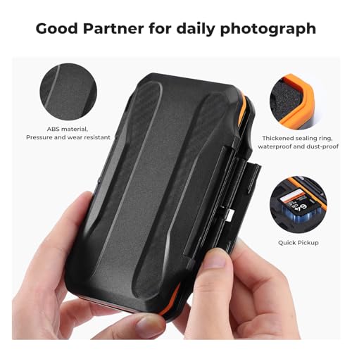 K&F CONCEPT 36 Slots Memory Card Case for SD Micro SD SDXC SDHC TF | Anti-Shock Carrying Storage Card Holder Water-Resistant for 24 Micro SD SDXC SDHC TF Cards and 12 SD SDXC SDHC Cards, PM03 - size: For 24 Micro SD + 12 SD