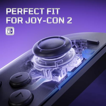 eXtremeRate Replacement 3D Joystick for Nintendo Switch 2 JoyCon, Controller Left Right Analog Stick Thumbsticks with Repair Tools for JoyCon 2, Multi-Colors Options - Clear - color: Clear