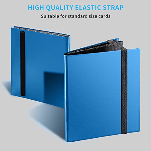 Card Binder, Upgraded 9 Pockets Trading Card Collection Binder for Cards, 360 Card Book Holder Album for Yugioh, MTG, TCG, Magic, Sports Cards - Blue - color: Blue