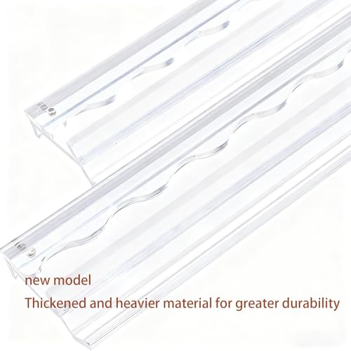American Mahjong Racks with Pushers, Clear Acrylic Tile Holders, 4-Pack | Clear acrylic Mahjong racks with smooth pushers, keeping tiles organized and providing easy gameplay for family and friends