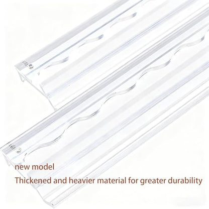 American Mahjong Racks with Pushers, Clear Acrylic Tile Holders, 4-Pack | Clear acrylic Mahjong racks with smooth pushers, keeping tiles organized and providing easy gameplay for family and friends