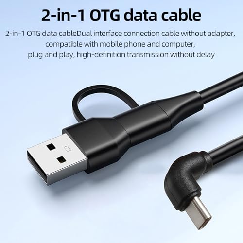 USB Computer Microphone with RGB Light, Headphone Output, Mute Control and OTG Cable for PC Laptop, White - color: White, size: One Size